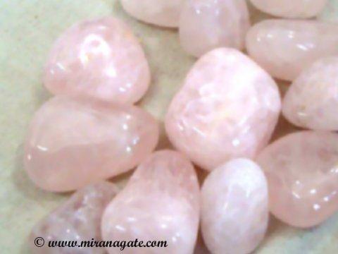 Rose Quartz Tumbled Manufacturer Supplier Wholesale Exporter Importer Buyer Trader Retailer in Khambhat Gujarat India